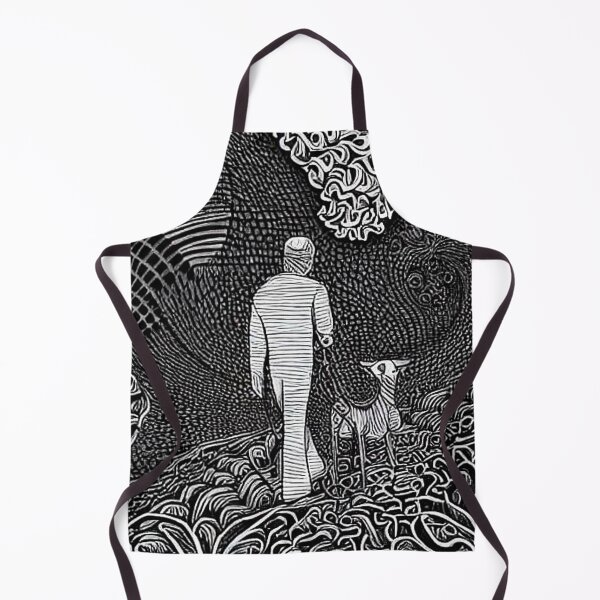 Item preview, Man walks dog into the mist designed and sold by George Hutton Hunter.