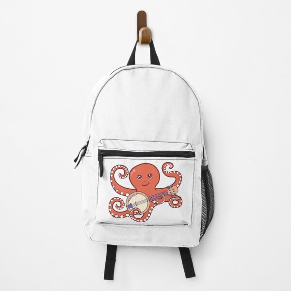 Item preview, Adorable Octopus Playing Banjo Cartoon designed and sold by RayanPod.