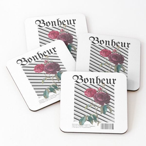 Item preview, Bonheur White "Happiness" designed and sold by ShufflexShop.