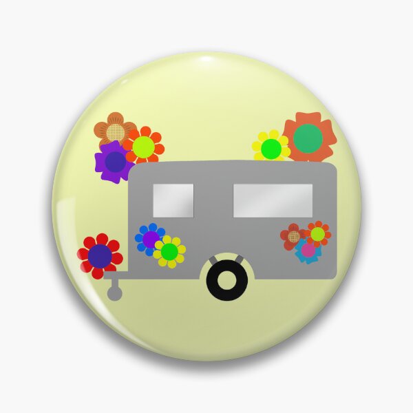 Item preview, Trailer with Hippie Flowers Pattern designed and sold by Gravityx9.