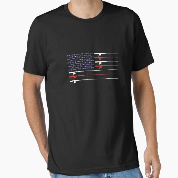 Item preview, Fly Rod Fishing American Flag | fishing shirt | fishing gifts | fishing clothes | bass fishing shirt | ice fishing | fishing accessories | fishing novelty | fishing shirt for men designed and sold by Kreature Look.