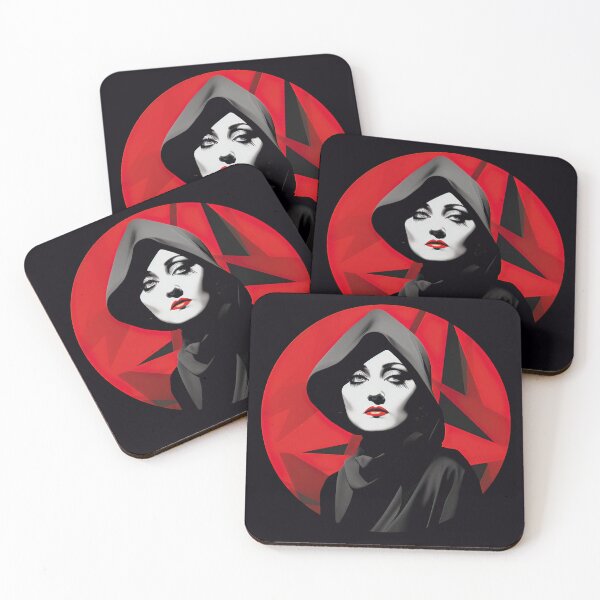 Item preview, Gloria Swanson | Red minimalism designed and sold by ComicsFactory.
