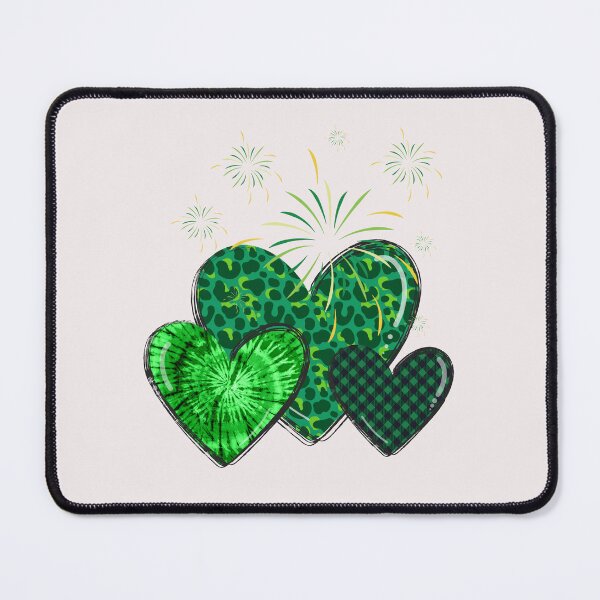 Item preview, Three green hearts with different patterns. Enjoy St. Patrick's Day! designed and sold by UnCoverDesign.