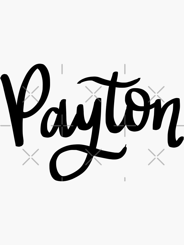 "Payton" Sticker for Sale by ellietography | Redbubble