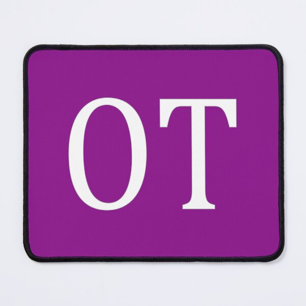 Item preview, OT Initials Monogram Elegant White Letters designed and sold by Jeallan Designs.