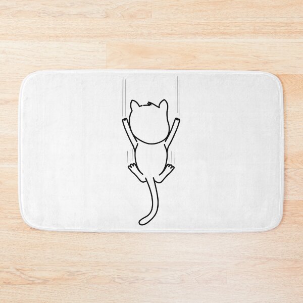 Item preview, black cat scratching down with nails designed and sold by Eva-Designs-.