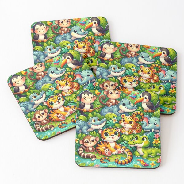Item preview, Cute Creatures of the Jungle Inspired Design designed and sold by GPrint001.