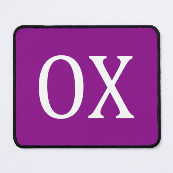 Item preview, OX Initials Monogram Elegant White Letters designed and sold by Jeallan Designs.
