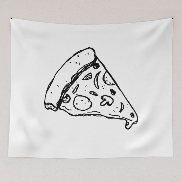 Item preview, Dark and Gritty Pizza Slice Sketch designed and sold by Michael Stewart.