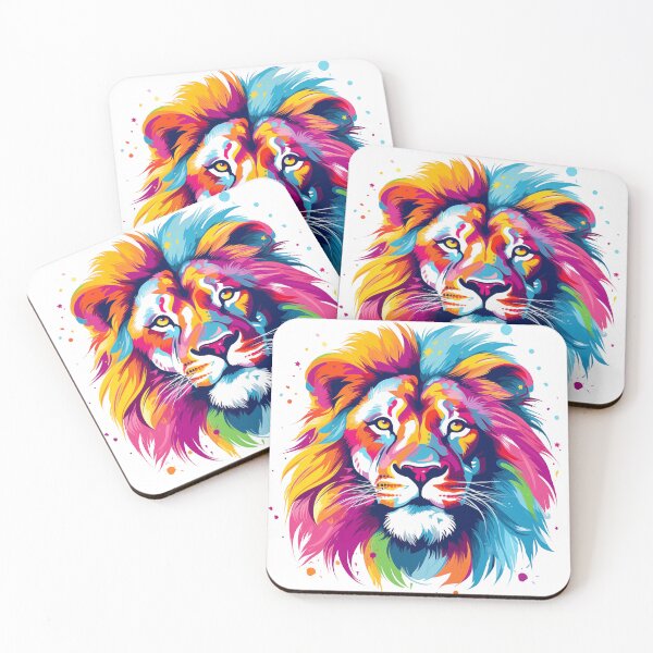 Item preview, Beautiful colored lion face designed and sold by GoodThings66.