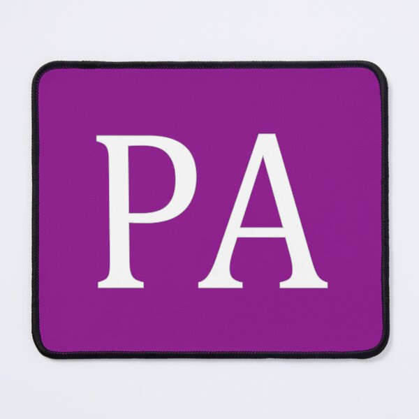 Item preview, PA Initials Monogram Elegant White Letters designed and sold by Jeallan Designs.