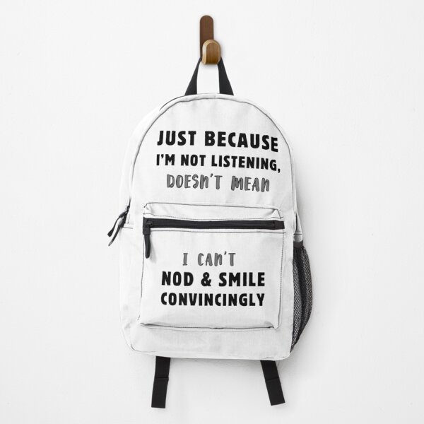 Item preview, Just Because I'm Not Listening Doesn't Mean I Can't Nod & Smile T-shirt designed and sold by MAGness.