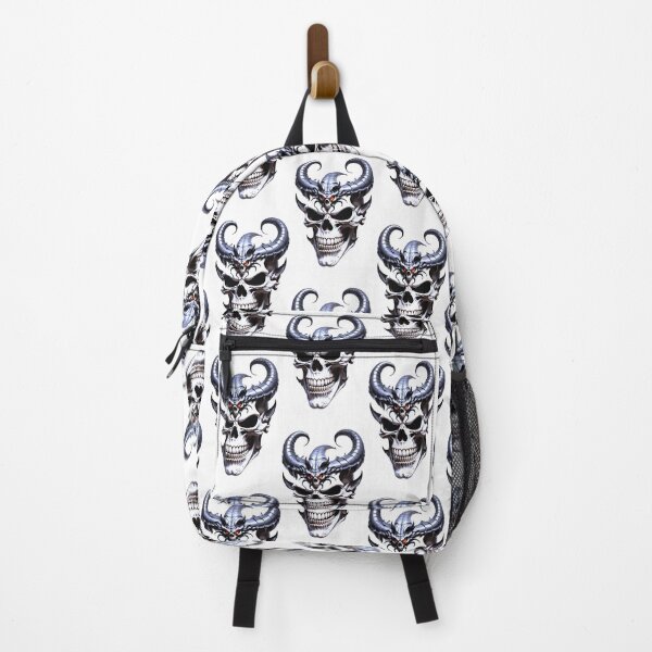 Item preview, Demon skull with metal horns designed and sold by MadinaFatt.