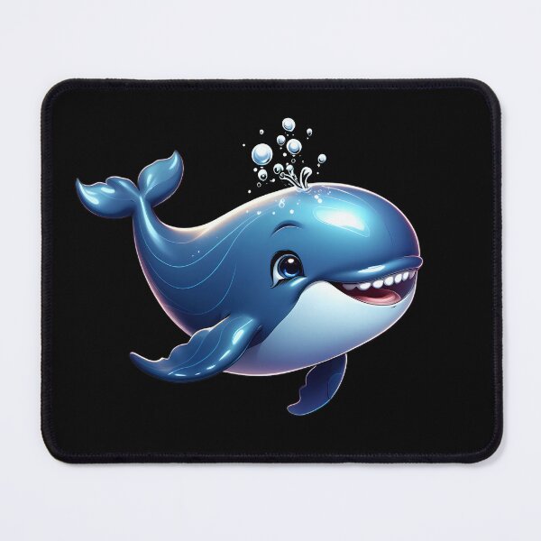 Item preview, Cute baby cartoon whale lustration designed and sold by Inspyralia.