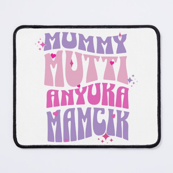 Item preview, Mother's Day Mummy in Different Languages Groovy Style designed and sold by PG Illustration.