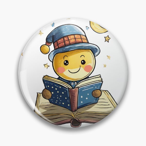 Item preview, Happy Moon Book Emoji designed and sold by omerfdln34.