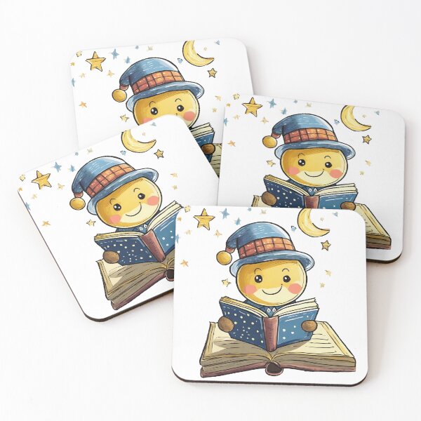 Item preview, Happy Moon Book Emoji designed and sold by omerfdln34.