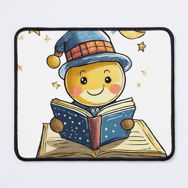 Item preview, Happy Moon Book Emoji designed and sold by omerfdln34.