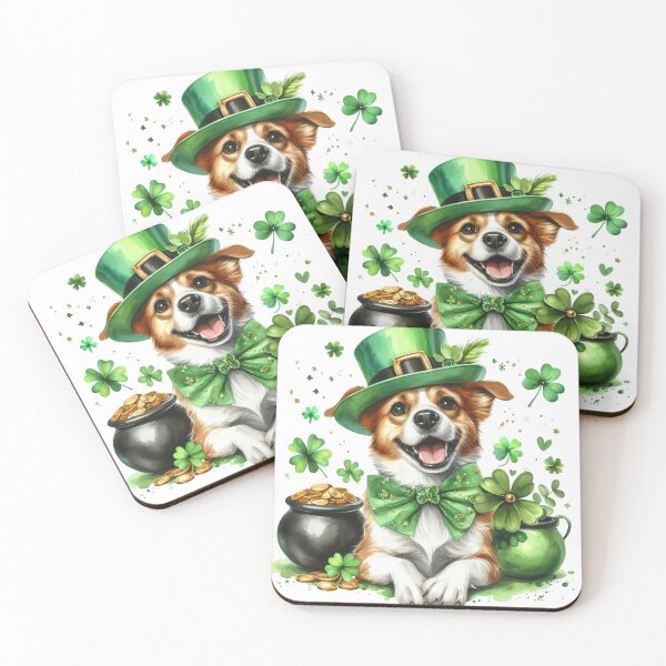 Item preview, St.Patrick's Day Cute Puppy designed and sold by StylishKat.