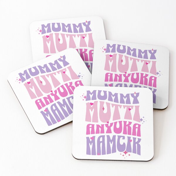 Item preview, Mother's Day Mummy in Different Languages Groovy Style designed and sold by PG Illustration.