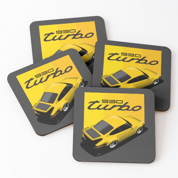 Item preview, Porsche 930 Ilustración turbo amarillo designed and sold by blackdogshop.