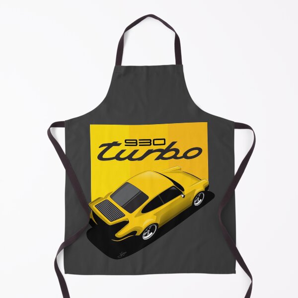 Item preview, Porsche 930 Illustration Yellow turbo designed and sold by blackdogshop.