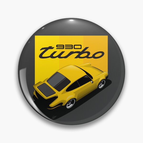 Item preview, Porsche 930 Illustration Yellow turbo designed and sold by blackdogshop.