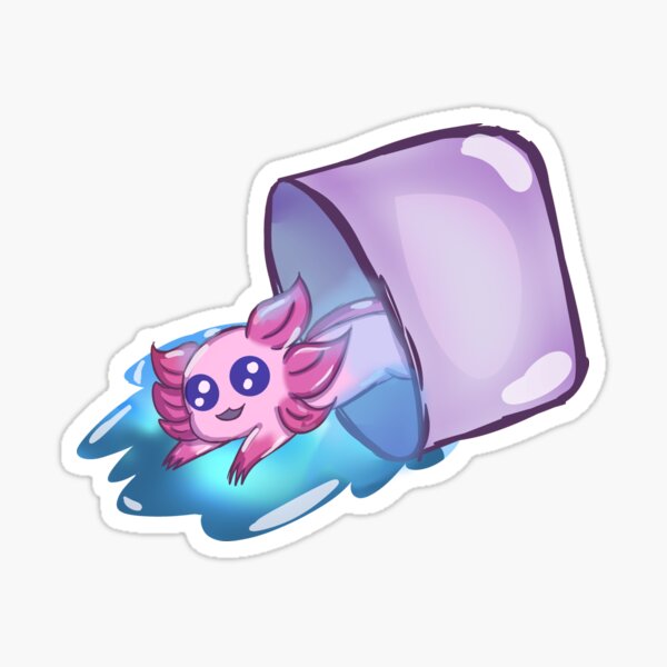Item preview, Axolotl Water Bucket designed and sold by Rainart45.