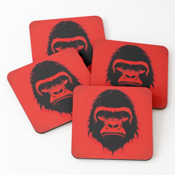 Item preview, Gorilla | Red minimalism designed and sold by ComicsFactory.
