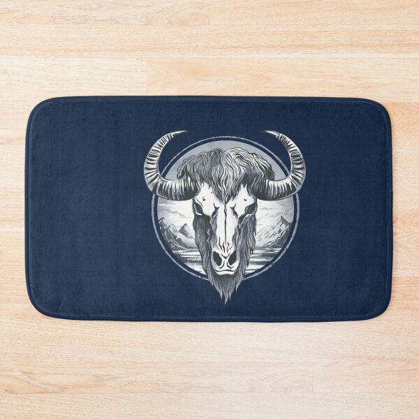 Item preview, Buffalo skull black designed and sold by AngeMNunez.