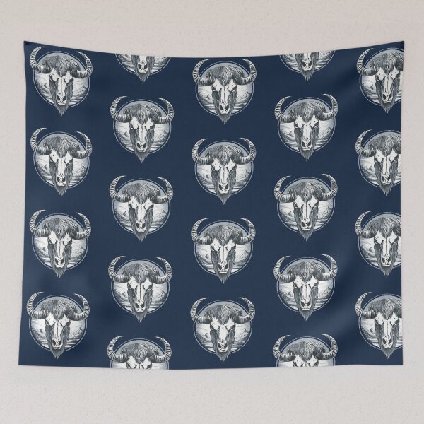 Item preview, Buffalo skull black designed and sold by AngeMNunez.