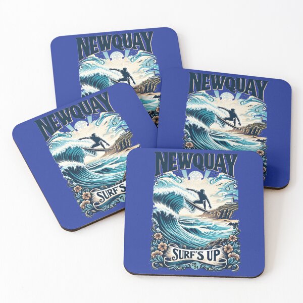 Item preview, Classic Newquay: The Surfer's Haven Surfs Up designed and sold by leyfinder.