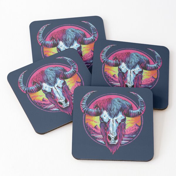 Item preview, Buffalo skull colorful designed and sold by AngeMNunez.