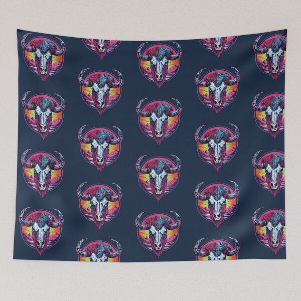 Item preview, Buffalo skull colorful designed and sold by AngeMNunez.