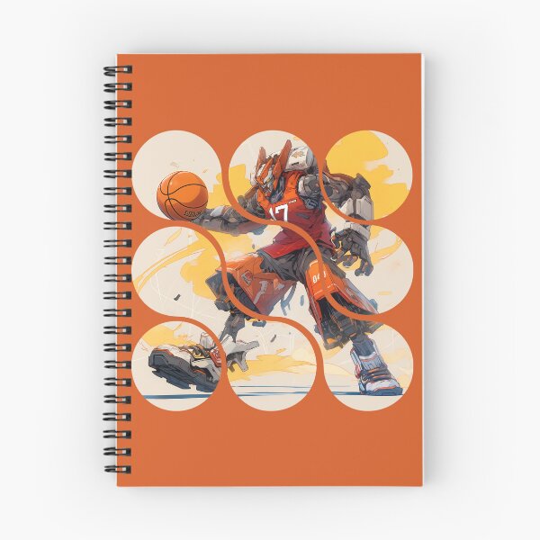 Item preview, Mecha player is holding a basketball to make a layup shot. designed and sold by Mecha Brave Studio.