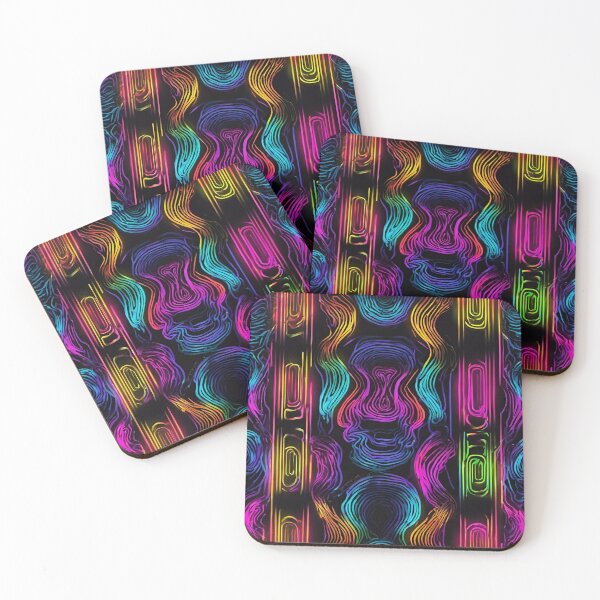 Item preview, NEON fantasy lines and waves designed and sold by ProzixART.