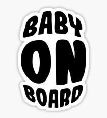 Baby on Board Stickers | Redbubble