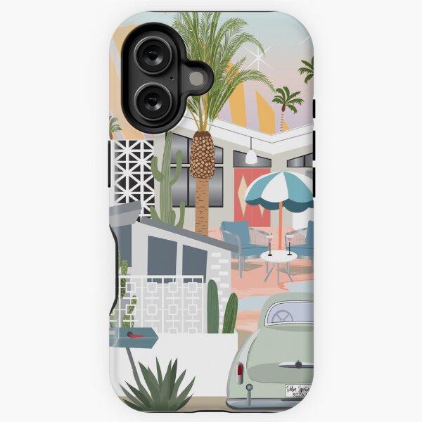 Aperçu de l'œuvre Rétro Palm Springs II créée et vendue par SweetCoolVibes.
