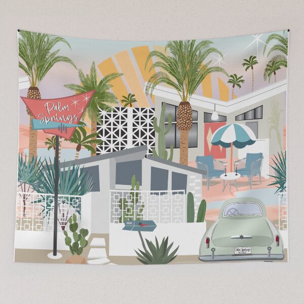 Item preview, Retro Palm Springs II designed and sold by SweetCoolVibes.