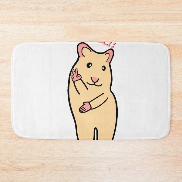 Item preview, Peace sad scared hamster meme designed and sold by vyascreations.