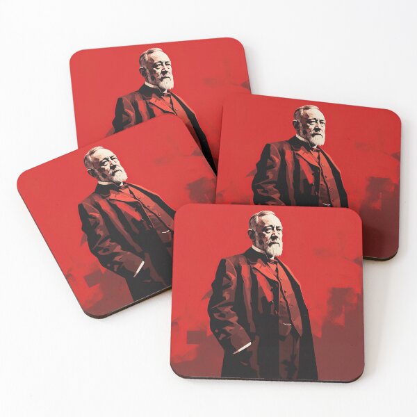 Item preview, Grover Cleveland | Red minimalism designed and sold by ComicsFactory.
