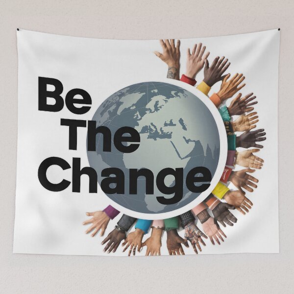 Item preview, Be the Change: Empowering Global Action designed and sold by MillennialVibe.