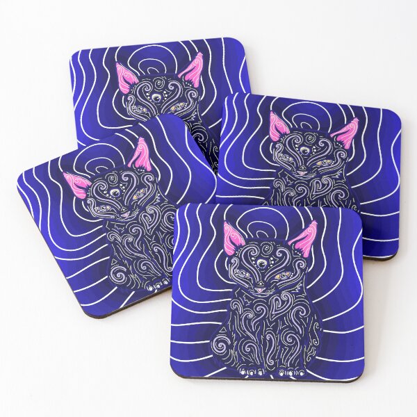 Item preview, cosmo kitty with backround designed and sold by Sabina Kowalcze.