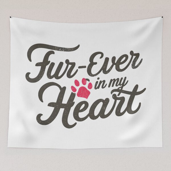 Item preview, Fur-ever in My Heart: Pet Memorial Tribute designed and sold by MillennialVibe.