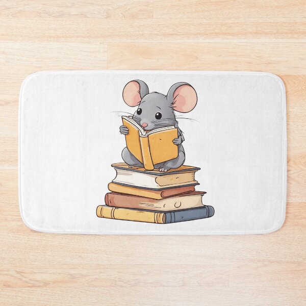 Item preview, Back to school mouse reading books designed and sold by Culmika.