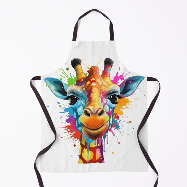Item preview, Cute smiling colored giraffe designed and sold by GoodThings66.