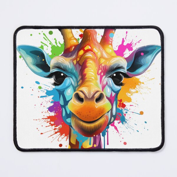 Item preview, Cute smiling colored giraffe designed and sold by GoodThings66.