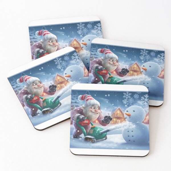 Item preview, Yeti Blowing Snow at the Snowman designed and sold by RWCarpenter.