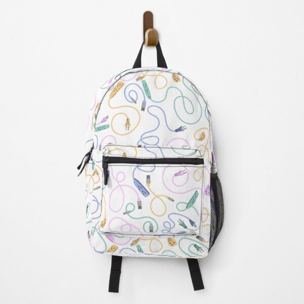 Item preview, Recharge in Pastel Pink Green Blue Yellow on White designed and sold by Squilla Design Studio.