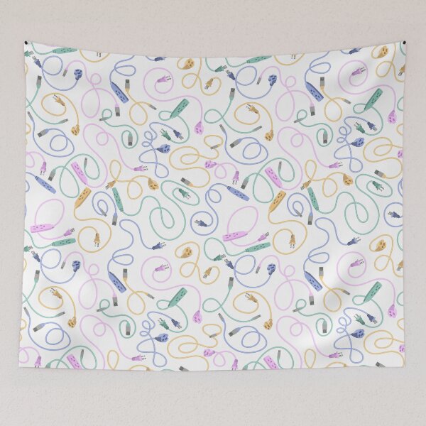 Item preview, Recharge in Pastel Pink Green Blue Yellow on White designed and sold by Squilla Design Studio.